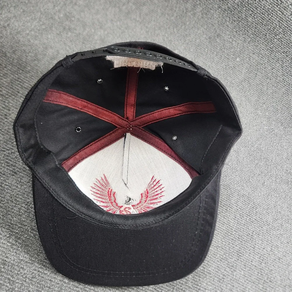 Vintage Racing‎ Snapback Hat Adult Firebird Lubricants 76 Bird Logo 90s Black
